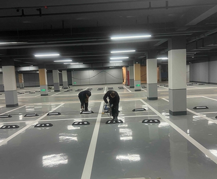 南京道路划线-地下车库交通设施-停车位划线